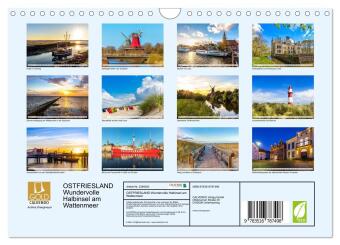 OSTFRIESLAND Wundervolle Halbinsel am Wattenmeer (Wandkalender 2027 DIN A4 quer), CALVENDO Monatskalender