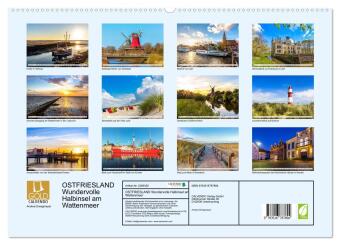 OSTFRIESLAND Wundervolle Halbinsel am Wattenmeer (hochwertiger Premium Wandkalender 2027 DIN A2 quer), Kunstdruck in Hochglanz