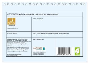 OSTFRIESLAND Wundervolle Halbinsel am Wattenmeer (Tischkalender 2027 DIN A5 quer), CALVENDO Monatskalender