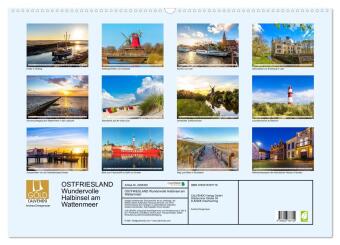 OSTFRIESLAND Wundervolle Halbinsel am Wattenmeer (Wandkalender 2027 DIN A2 quer), CALVENDO Monatskalender