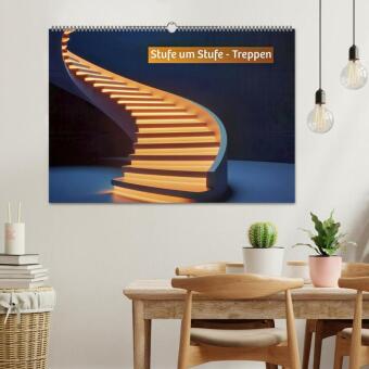 Stufe um Stufe - Treppen (Wandkalender 2027 DIN A2 quer), CALVENDO Monatskalender