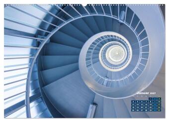 Stufe um Stufe - Treppen (Wandkalender 2027 DIN A2 quer), CALVENDO Monatskalender
