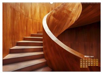 Stufe um Stufe - Treppen (Wandkalender 2027 DIN A2 quer), CALVENDO Monatskalender
