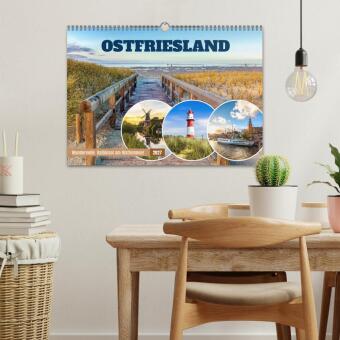 OSTFRIESLAND Wundervolle Halbinsel am Wattenmeer (Wandkalender 2027 DIN A3 quer), CALVENDO Monatskalender