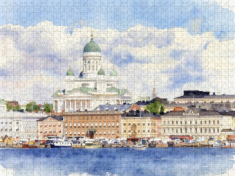 CALVENDO Puzzle Dom zu Helsinki | 1000 Teile Lege-Größe 64x48cm Foto-Puzzle für glückliche Stunden
