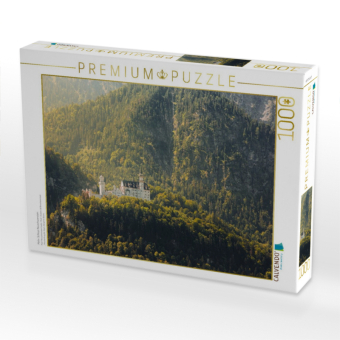 CALVENDO Puzzle Motiv: Schloss Neuschwanstein | 1000 Teile Lege-Größe 64x48cm Foto-Puzzle für glückliche Stunden