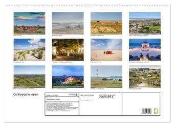 Ostfriesische Inseln (Wandkalender 2027 DIN A2 quer), CALVENDO Monatskalender