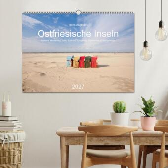 Ostfriesische Inseln (Wandkalender 2027 DIN A2 quer), CALVENDO Monatskalender