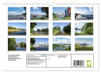 Hausbooturlaub Deutschland - Mecklenburgische Seenplatte (Wandkalender 2027 DIN A4 quer), CALVENDO Monatskalender