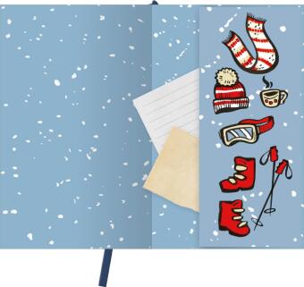 myNOTES Papeterie: Notizbuch A6 Österreich - Schneeglück & Ski-Momente