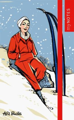 myNOTES Papeterie: Notizbuch A6 Österreich - Schneeglück & Ski-Momente