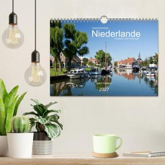 Hausbooturlaub Niederlande - Friesland und Groningen (Wandkalender 2027 DIN A4 quer), CALVENDO Monatskalender