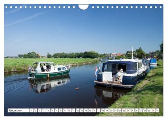 Hausbooturlaub Niederlande - Friesland und Groningen (Wandkalender 2027 DIN A4 quer), CALVENDO Monatskalender