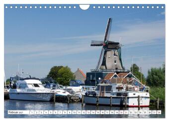 Hausbooturlaub Niederlande - Friesland und Groningen (Wandkalender 2027 DIN A4 quer), CALVENDO Monatskalender