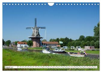 Hausbooturlaub Niederlande - Friesland und Groningen (Wandkalender 2027 DIN A4 quer), CALVENDO Monatskalender
