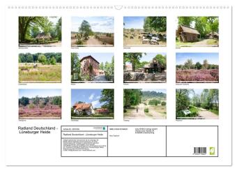 Radland Deutschland - Lüneburger Heide (Wandkalender 2027 DIN A2 quer), CALVENDO Monatskalender