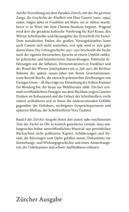 Die Fackel im Ohr - Zürcher Ausgabe, Band 6