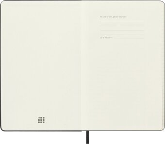 Moleskine 18 Monate TagesKalender 2026/2027, Large/A5, 1 Tag = 1 Seite, fester Einband, Schwarz