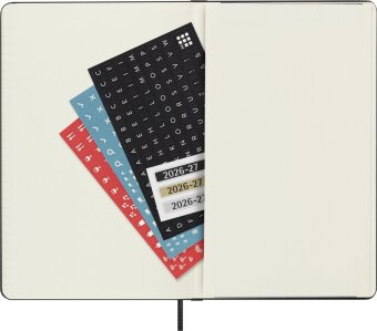 Moleskine 18 Monate TagesKalender 2026/2027, Large/A5, 1 Tag = 1 Seite, fester Einband, Schwarz