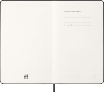 Moleskine 12 Monate WochenKalender 2027, Large/A5, 1 Wo = 2 Seiten, horizontal, fester Einband, Schwarz