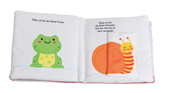 Mein Kuschel-Klappen-Stoffbuch. Welches Tier siehst du hier? Lieblingstiere