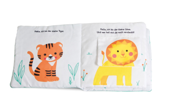 Mein Kuschel-Klappen-Stoffbuch. Welches Tier versteckt sich hier? Wilde Tiere