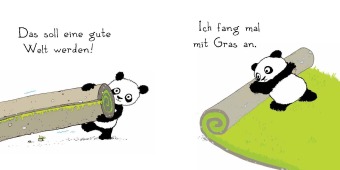 Der kleine Panda baut sich seine Welt