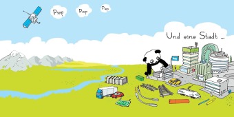 Der kleine Panda baut sich seine Welt