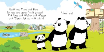 Der kleine Panda baut sich seine Welt