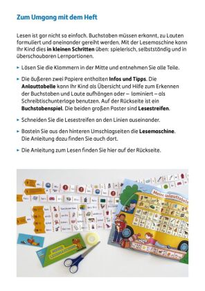 Meine Übungsstreifen Lesen lernen - 1. Klasse: Buchstaben, Silben, einfache Wörter