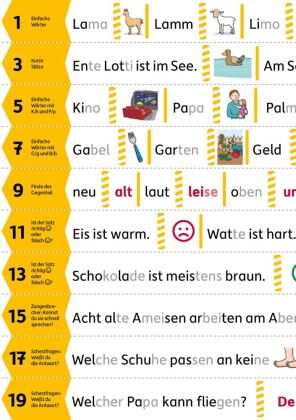 Meine Übungsstreifen Lesen lernen - 1. Klasse: Wörter und Sätze