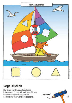 Kindergartenblock ab 3 Jahre - Formen, Farben, Rätselspaß