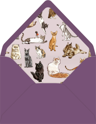 Pop-up-Grußkarte - I love Cats