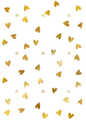 Geschenkpapier-Bogen mit Goldfolie - Schöner Schenken