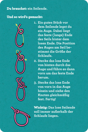 30 Knoten mit Seilen zum Üben