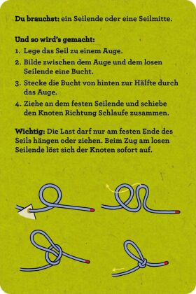 30 Knoten mit Seilen zum Üben