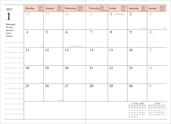 Mark's 2026/2027 Diary A6 Gradient, Blue