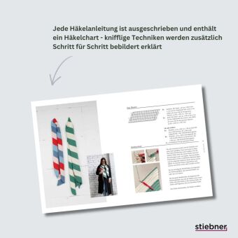 Tücher und Schals häkeln in grafischen Designs