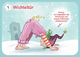 Wichtel-Yoga-Adventskalender. 24 Asanas für die Winter- und Weihnachtszeit, m. 1 Beilage