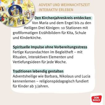 Die Jahreskrippe: Advent und Weihnachtszeit. Kamishibai Bildkartenset