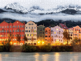 CALVENDO Puzzle Ein Motiv aus dem Kalender Innsbruck - Hauptstadt der Alpen | 1000 Teile Lege-Größe 64x48cm Foto-Puzzle für glückliche Stunden