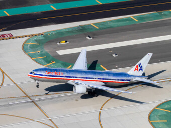 CALVENDO Puzzle American Airlines Boeing 777-200 Los Angeles, USA | 1000 Teile Lege-Größe 64x48cm Foto-Puzzle für glückliche Stunden