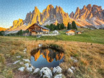 CALVENDO Puzzle Geisleralm in Südtirol | 1000 Teile Lege-Größe 64x48cm Foto-Puzzle für glückliche Stunden