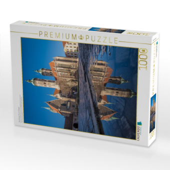 CALVENDO Puzzle Naumburger Dom im Spiegel | 1000 Teile Lege-Größe 64x48cm Foto-Puzzle für glückliche Stunden
