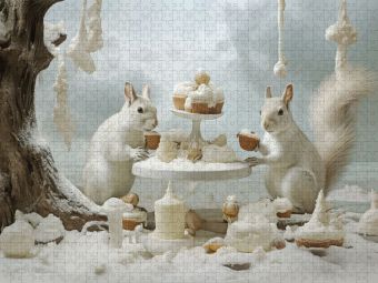 CALVENDO Puzzle Tabelle der Nachspeisen | 2000 Teile Lege-Größe 90x67cm Foto-Puzzle für glückliche Stunden