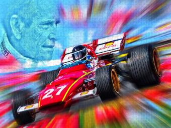 CALVENDO Puzzle Der Belgier Jacky Ickx gehört zu den großen Motorsportlegenden | 1000 Teile Lege-Größe 64x48cm Foto-Puzzle für glückliche Stunden