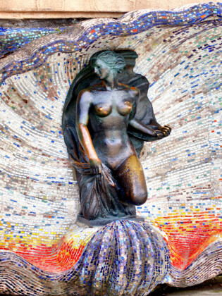 CALVENDO Puzzle Skulptur Nymphe des Bildhauers Hermann Brachert in Rauschen/Swetlogorsk | 1000 Teile Lege-Größe 64x48cm Foto-Puzzle für glückliche Stunden