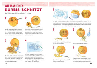 Kürbis schnitzen - 66 Vorlagen für jede Größe, mit QR-Code
