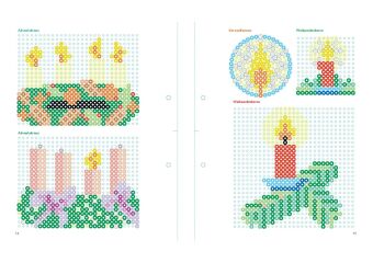 Mein buntes Vorlagenbuch: Bügelperlen Weihnachten. Über 140 Motive