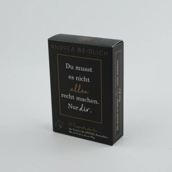 Du musst es nicht allen recht machen. Nur dir.